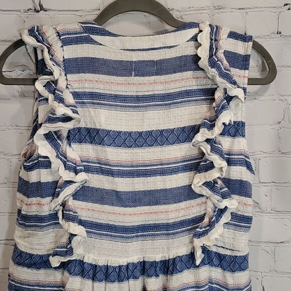 dra Los Angeles La Habana top in blue and white stripes - Picture 8 of 11